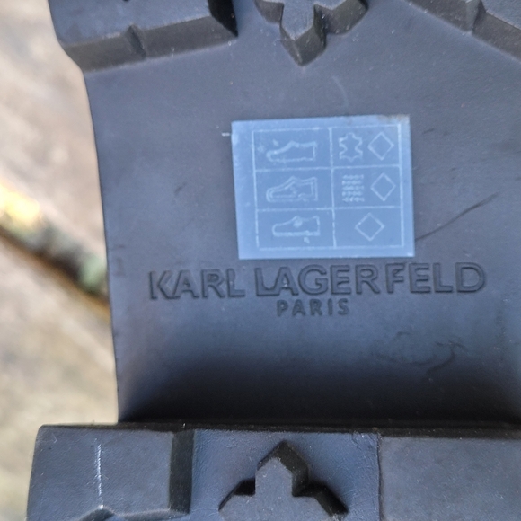 Karl Lagerfeld Pixie Embellished Moto Boots 6.5 - Picture 7 of 10
